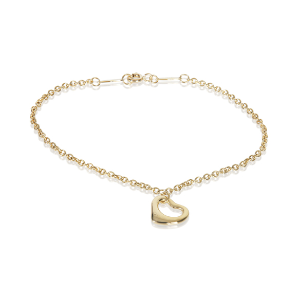 Tiffany & Co. Jewelry - Tiffany & Co. Yellow Gold Elsa Peretti Open Heart Bracelet